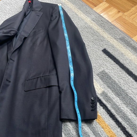 Isaia Aquaspider 160’s Charcoal Jacket - Picture 4 of 12